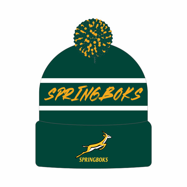 SPRINGBOK POM POM BEANIE