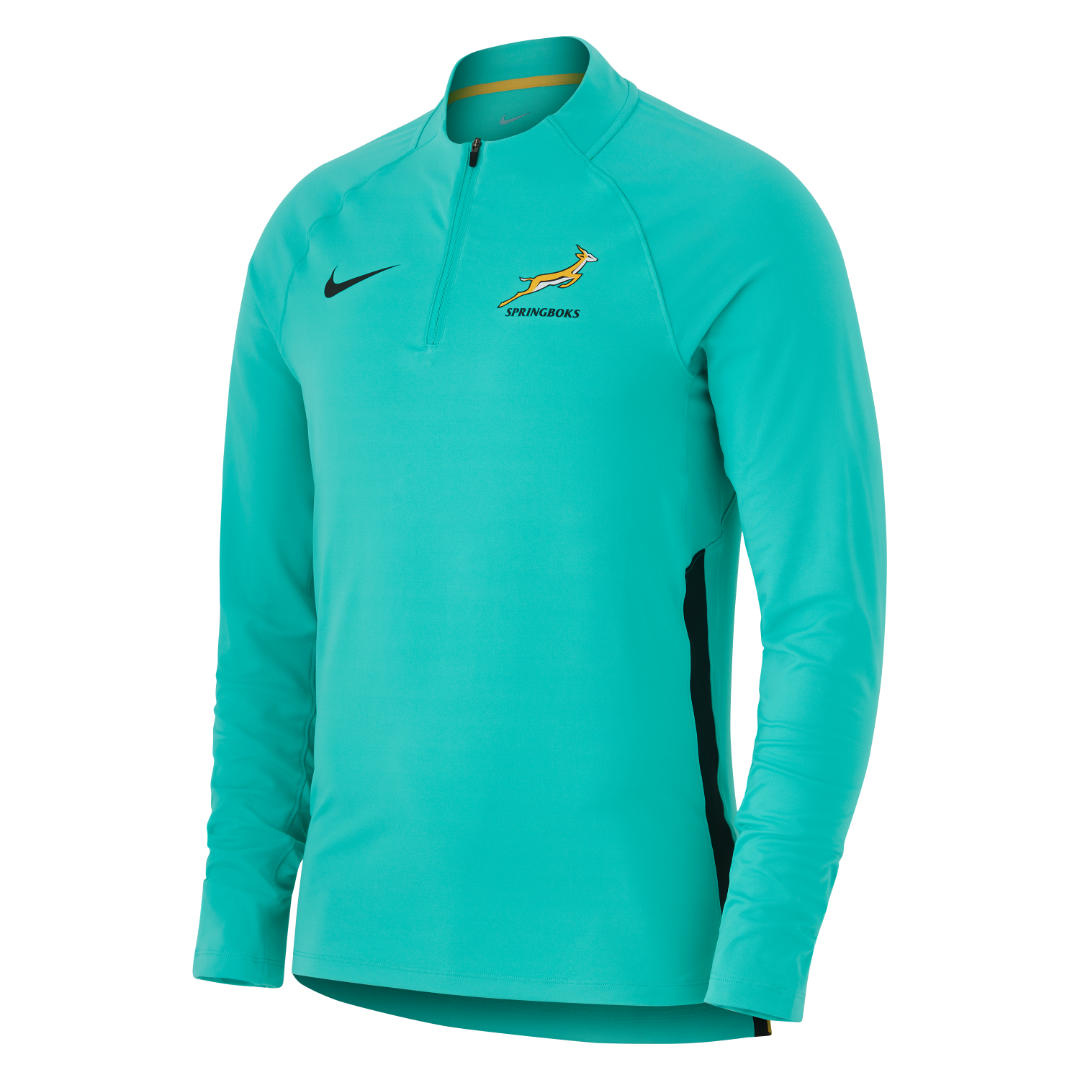 NIKE SPRINGBOKS 1/4 ZIP JADE TRAINING TOP